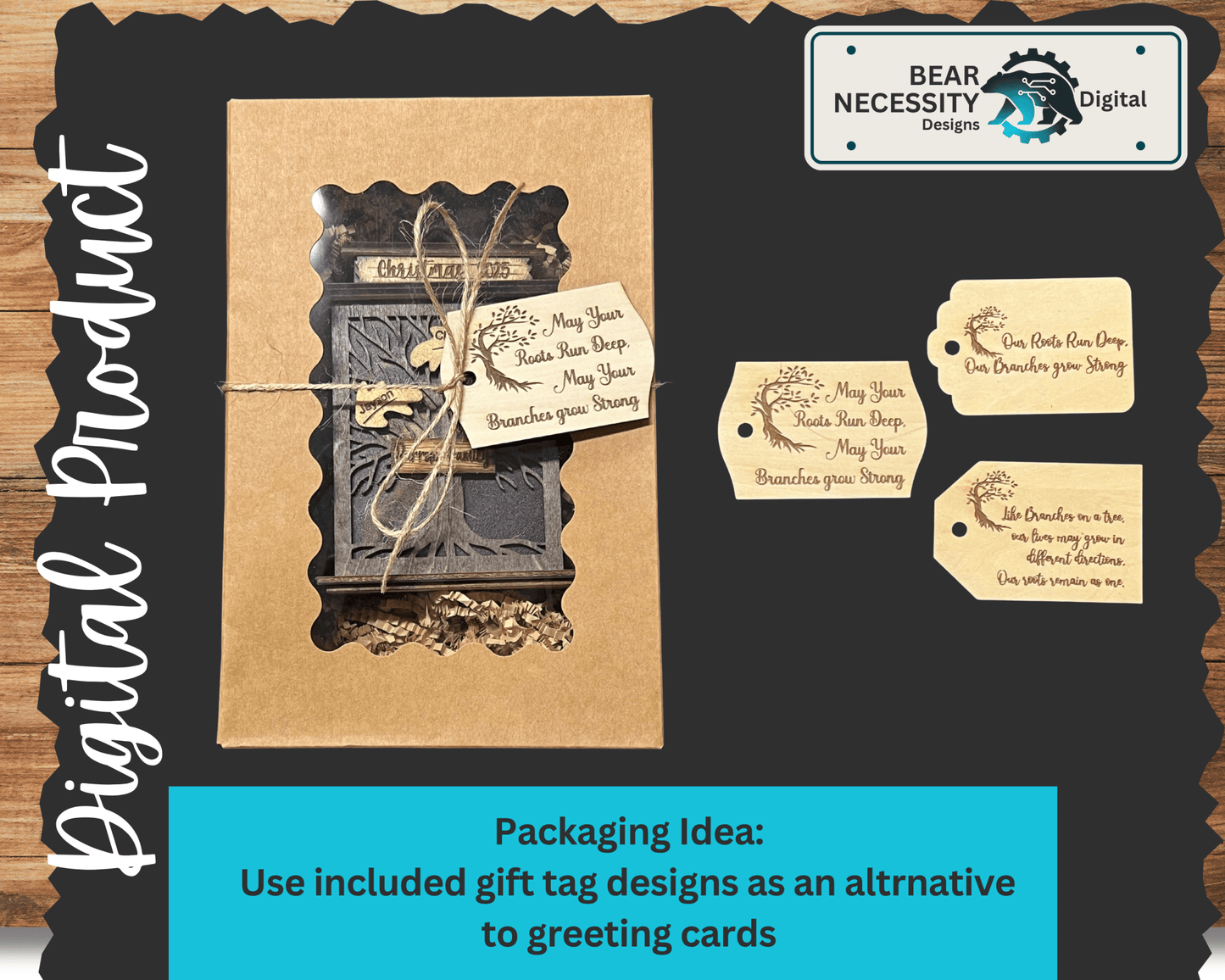 Family Tree Lantern Nightlight SVG Bundle | Laser Cut Files