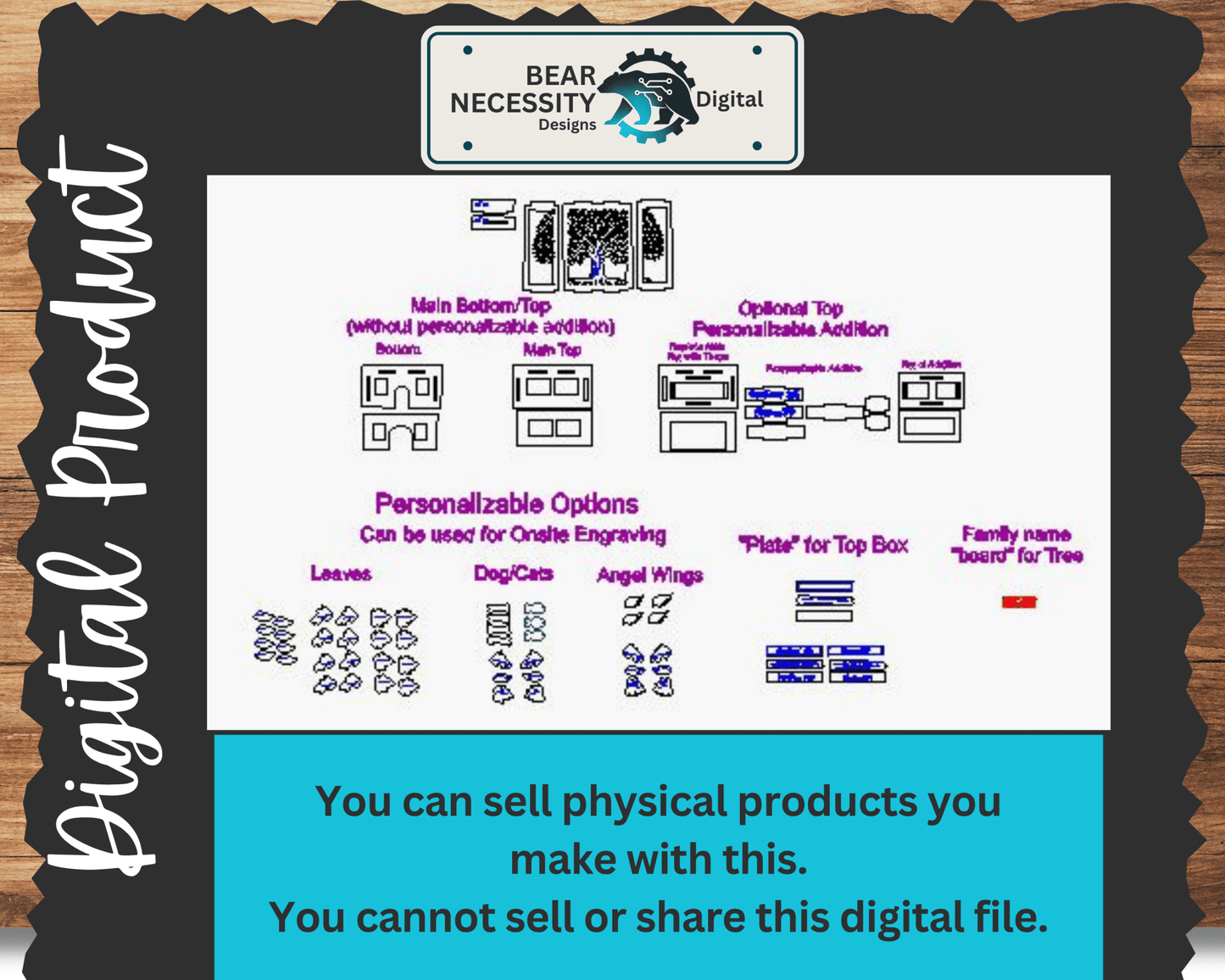 Family Tree Lantern Nightlight SVG Bundle | Laser Cut Files