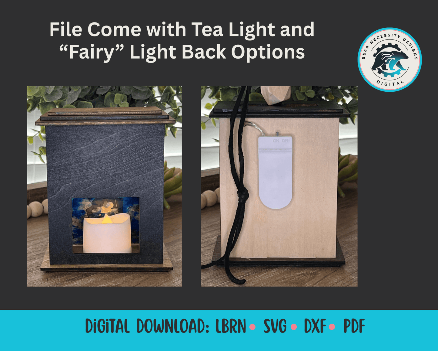 Haunted House Lantern & Ornament SVG – Layered Halloween Laser Cut File (Digital Download)