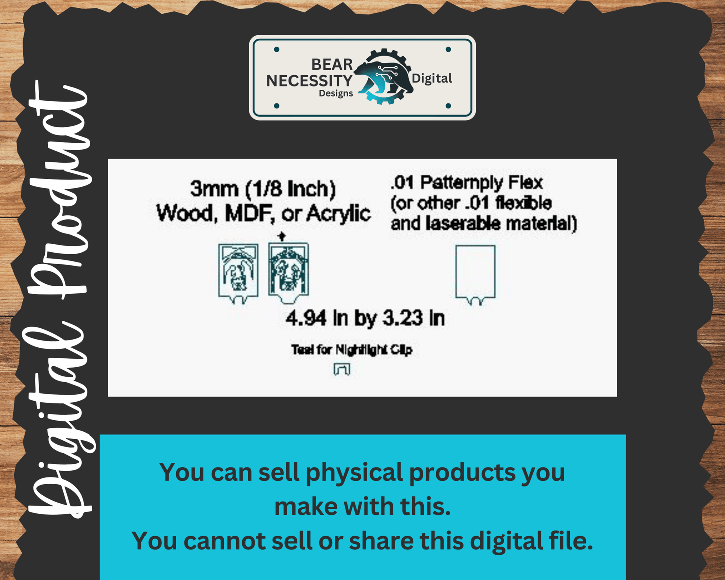 Nativity Nightlight SVG File | Holy Family Christmas Digital Cut Design