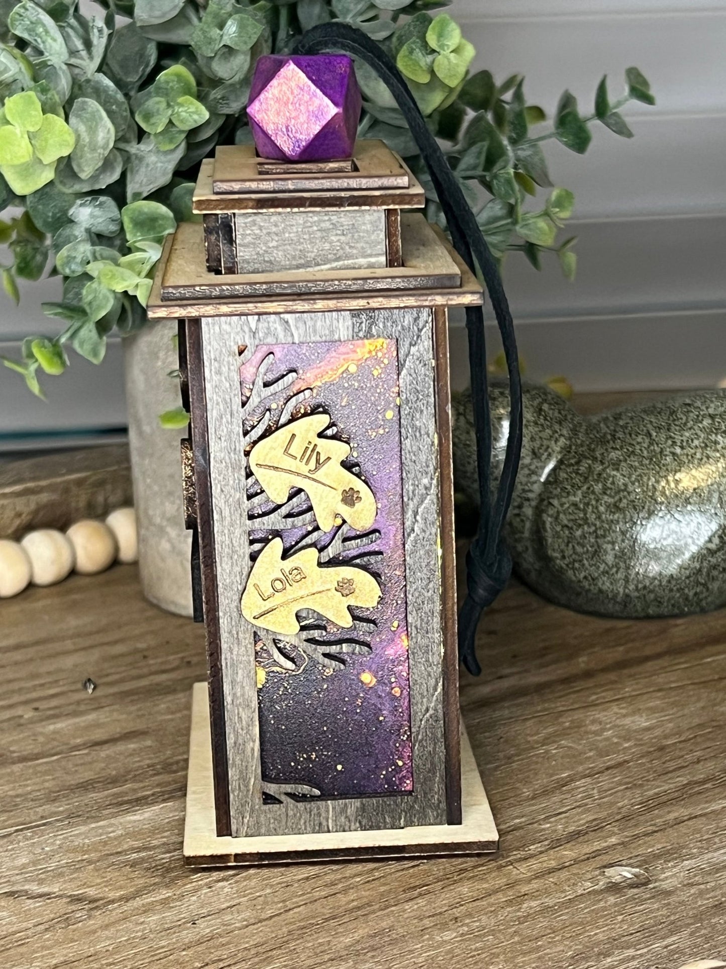 Family Tree Lantern & Ornament SVG – Personalized Christmas Laser Cut File (Digital Download)