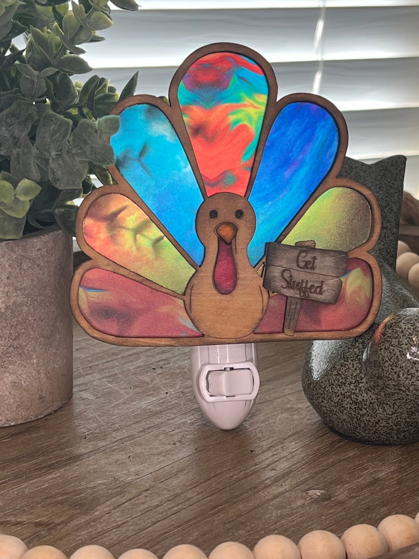 Turkey Thanksgiving Nightlight SVG Bundle | Laser Cut Turkey Nightlight Digital Files