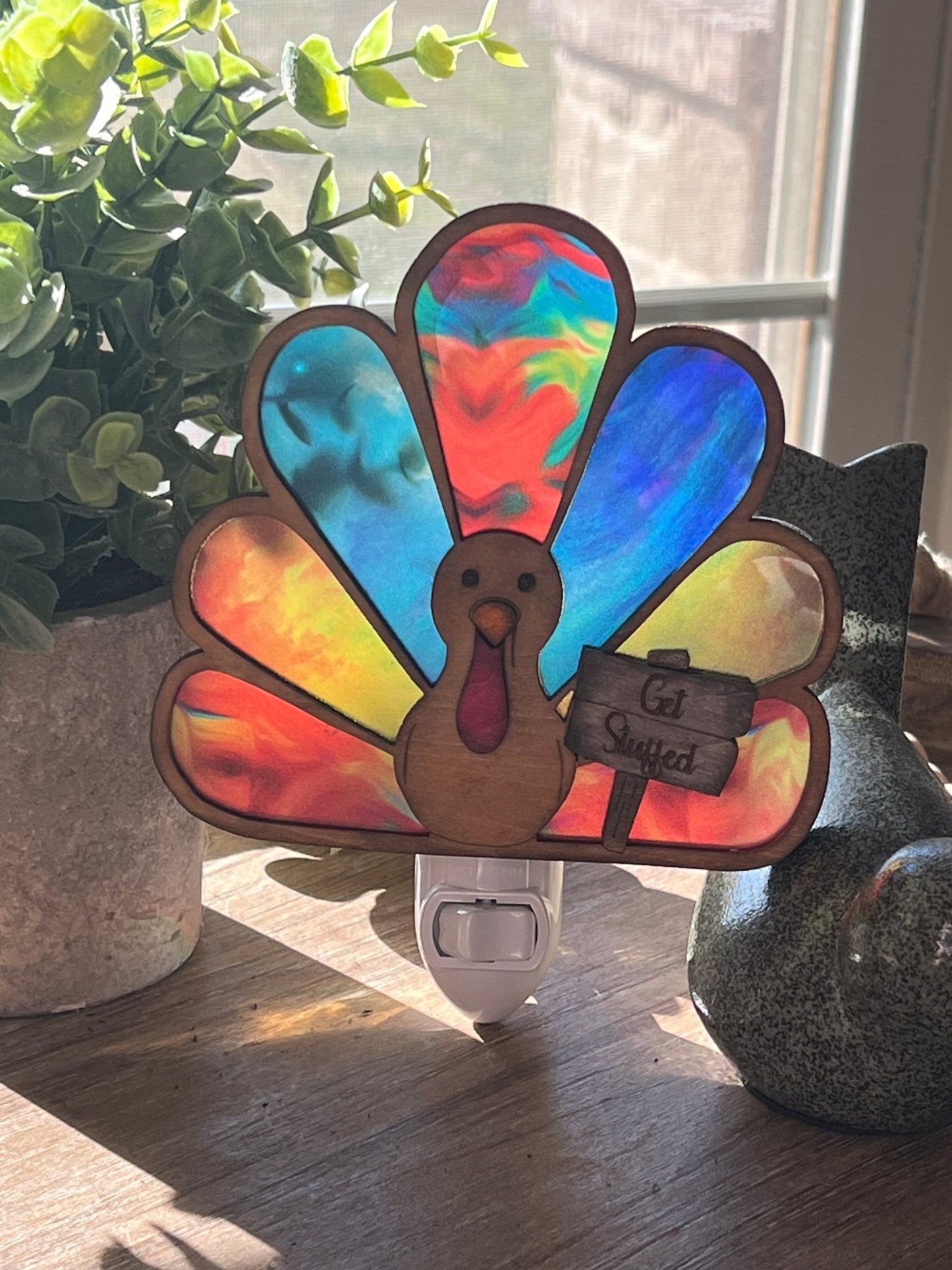 Turkey Thanksgiving Nightlight SVG Bundle | Laser Cut Turkey Nightlight Digital Files