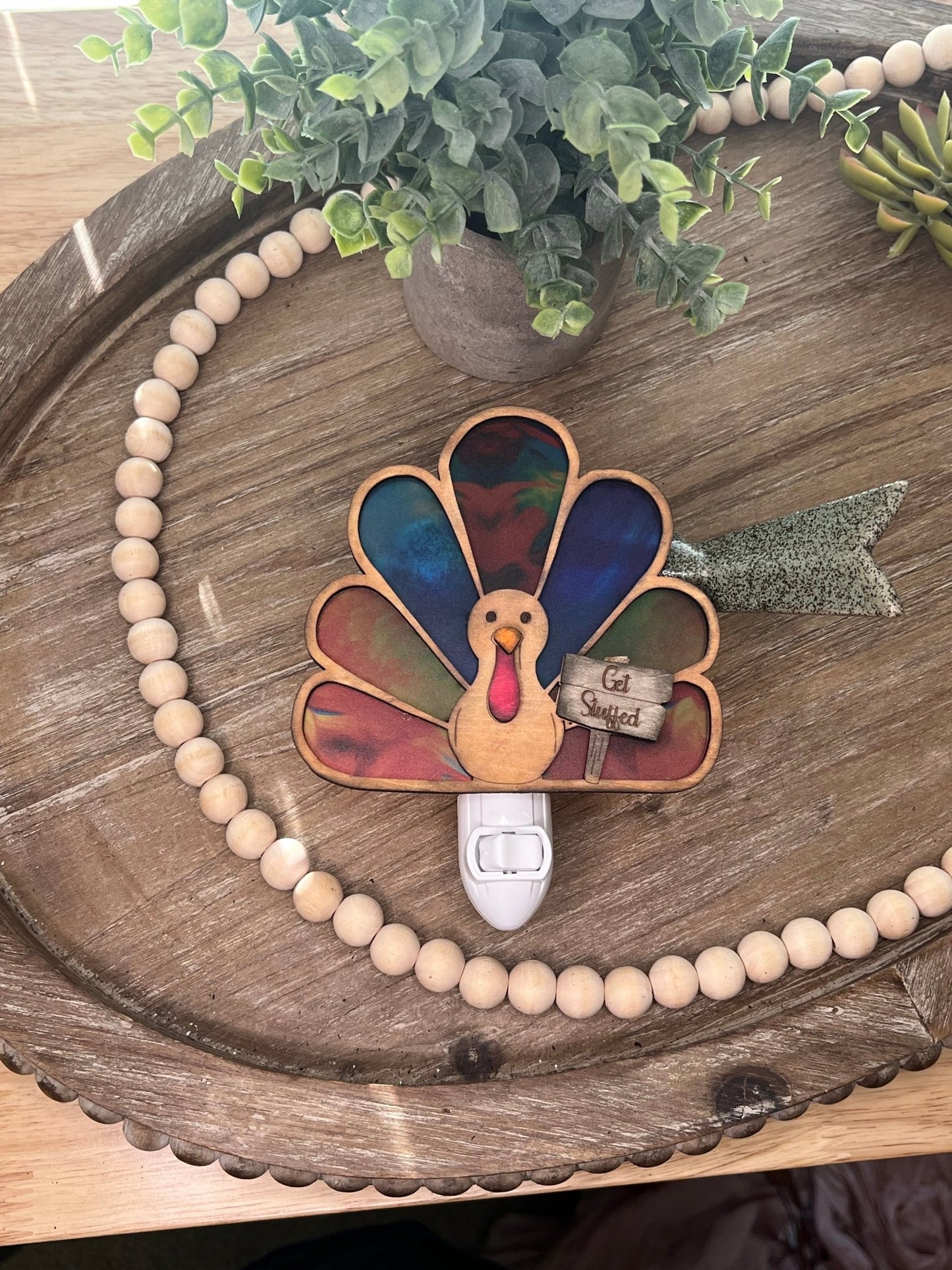 Turkey Thanksgiving Nightlight SVG Bundle | Laser Cut Turkey Nightlight Digital Files
