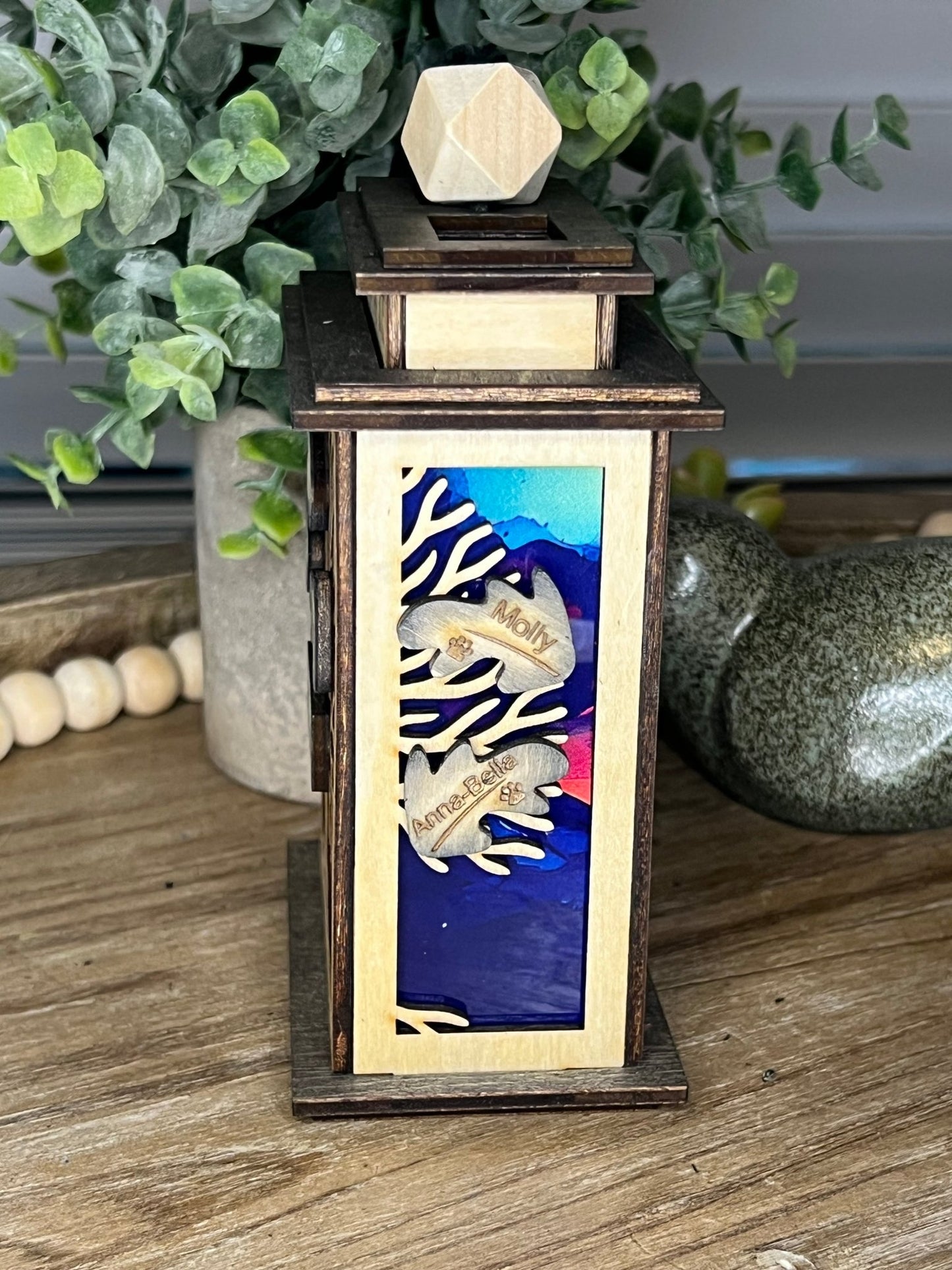 Family Tree Lantern & Ornament SVG – Personalized Christmas Laser Cut File (Digital Download)