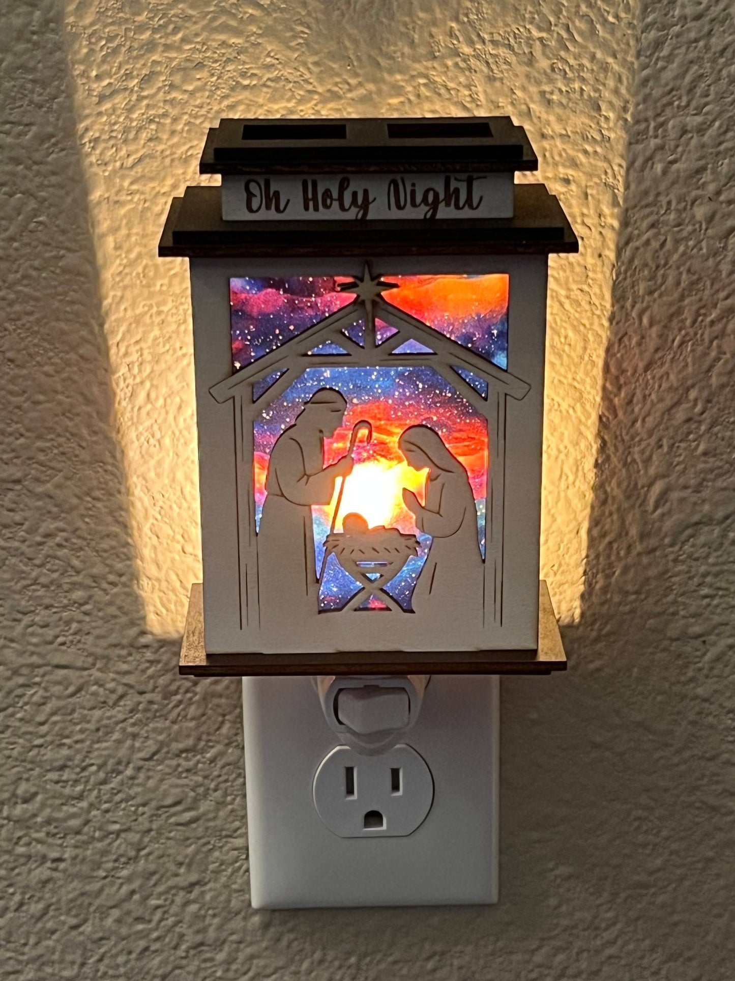 Nativity Lantern Nightlight SVG Bundle | Holy Family Christmas Digital Cut Files