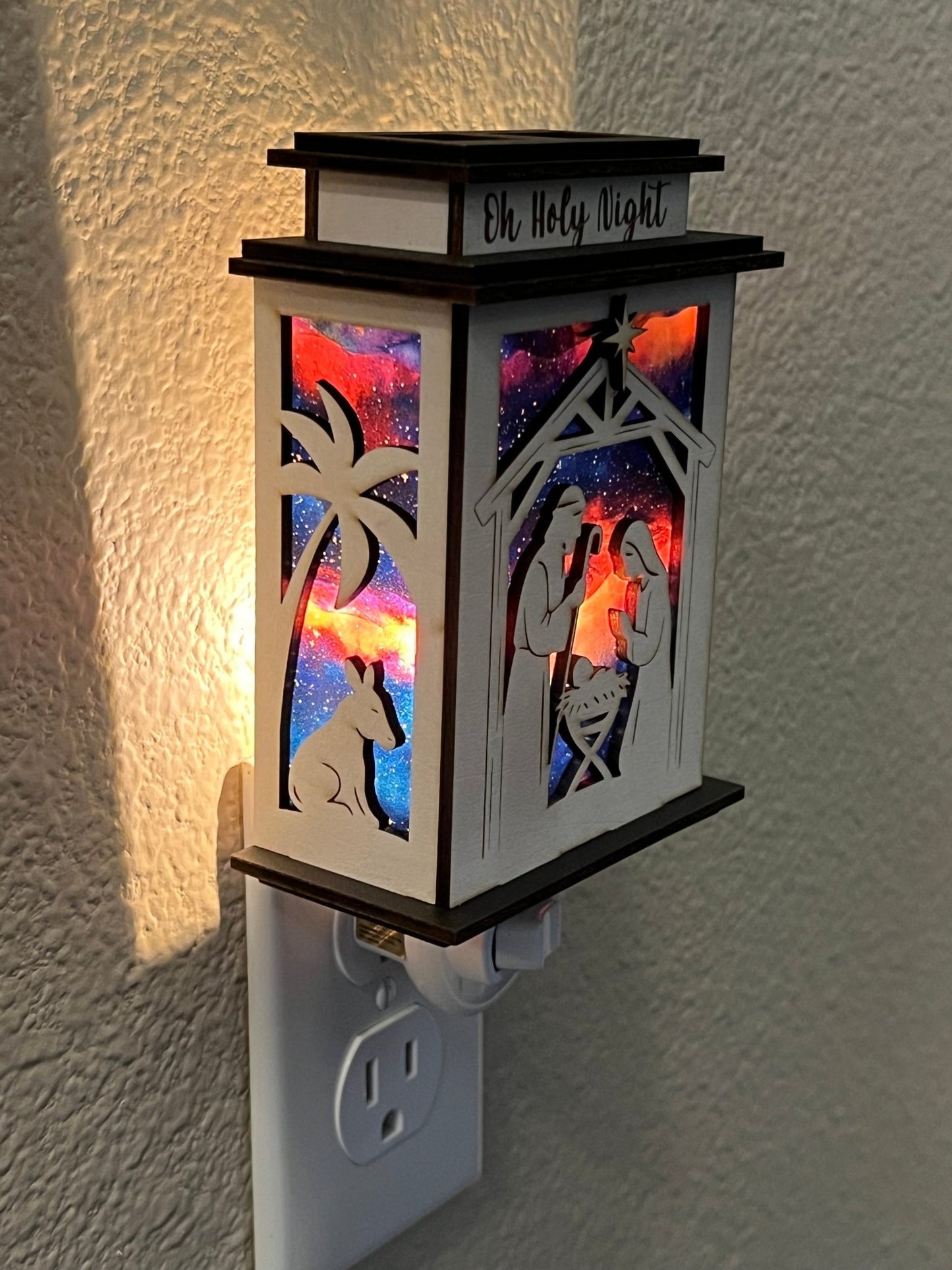 Nativity Lantern Nightlight SVG Bundle | Holy Family Christmas Digital Cut Files