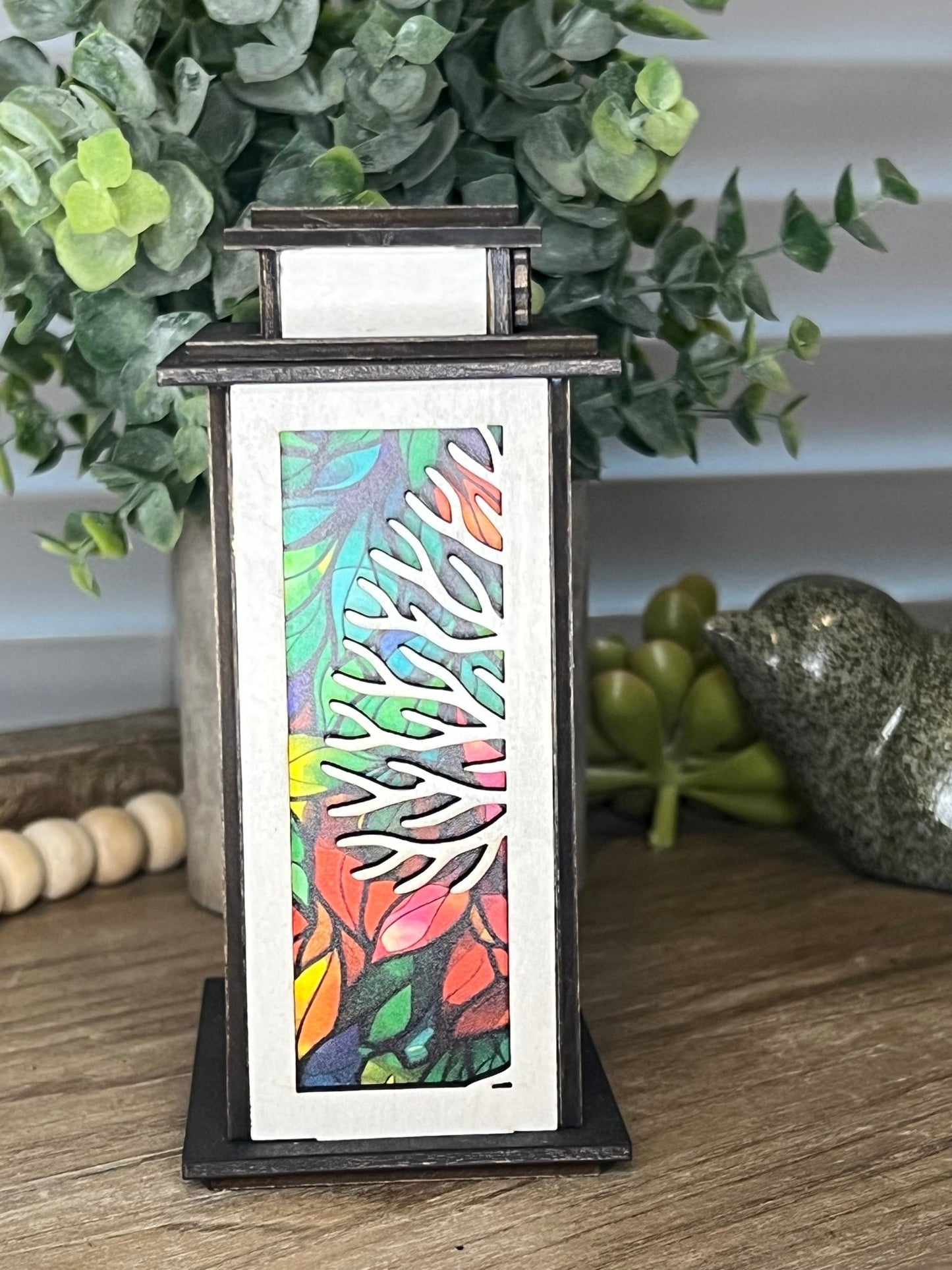 Family Tree Lantern & Ornament SVG – Personalized Christmas Laser Cut File (Digital Download)